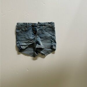 Size 0 Blue Cuffed Jean Shorts